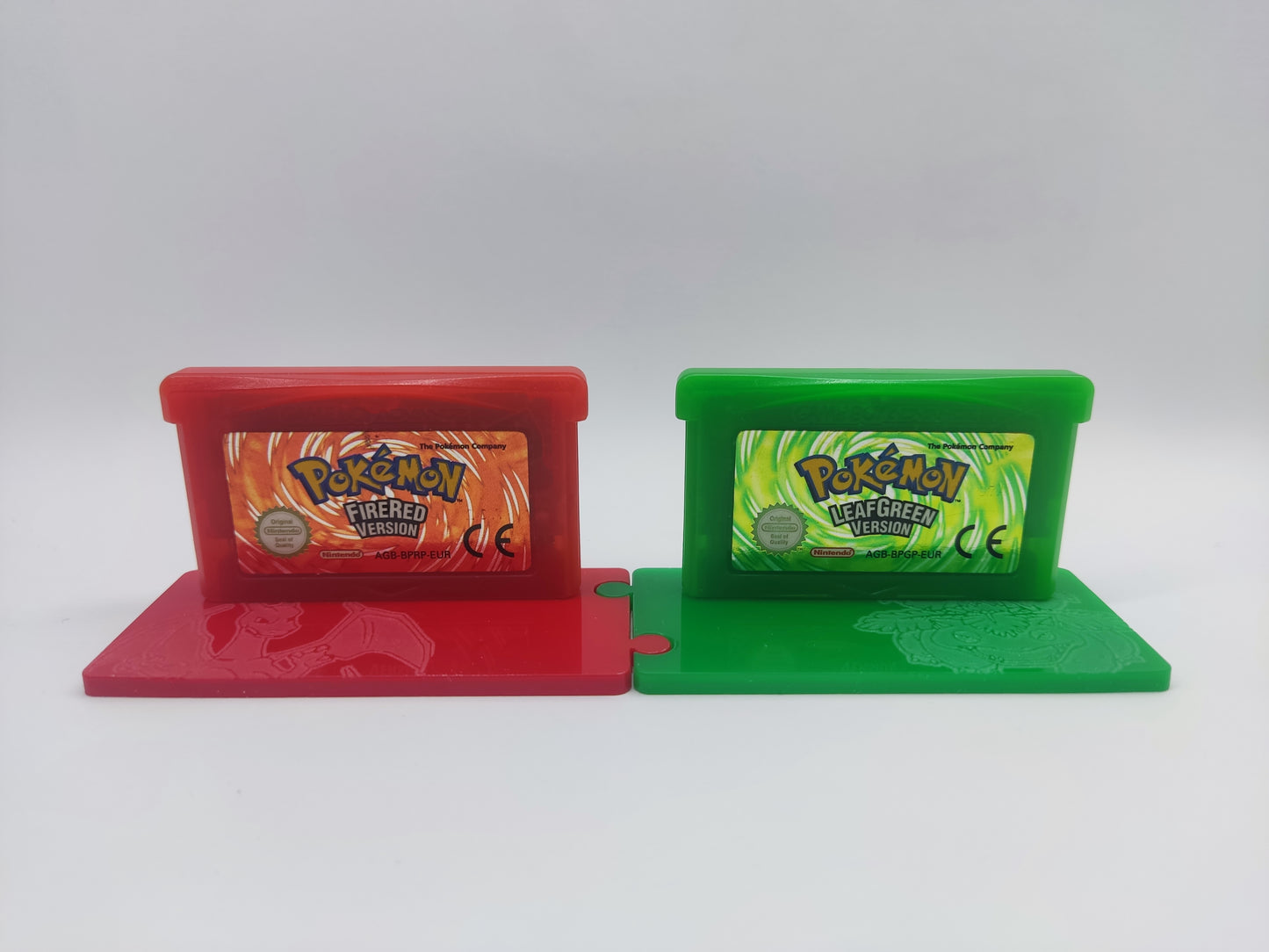 Pokémon Cartridge Display Stands Gen 3 (Fire Red, Leaf Green)