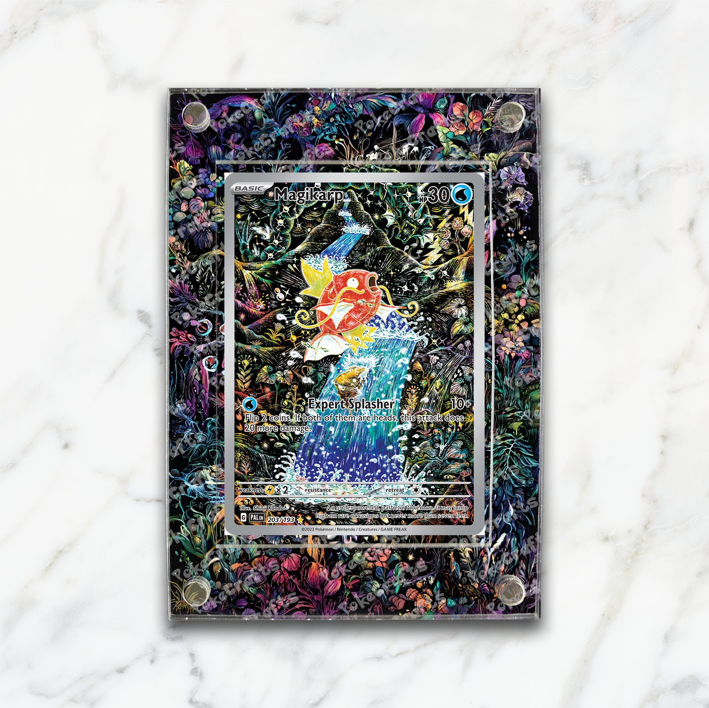 Magikarp Paldea Evolved Pokemon Extended Artwork Magnetic Acrylic Case (PAL 203)