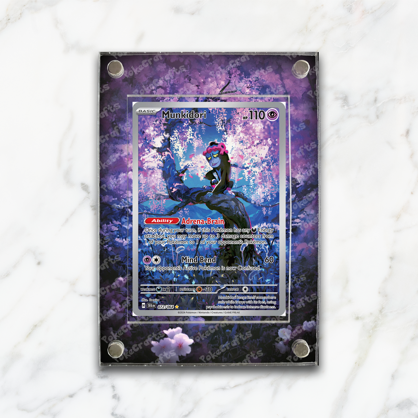 Munkidori Shrouded Fable Pokemon Extended Artwork Magnetic Acrylic Case (SFA 072)