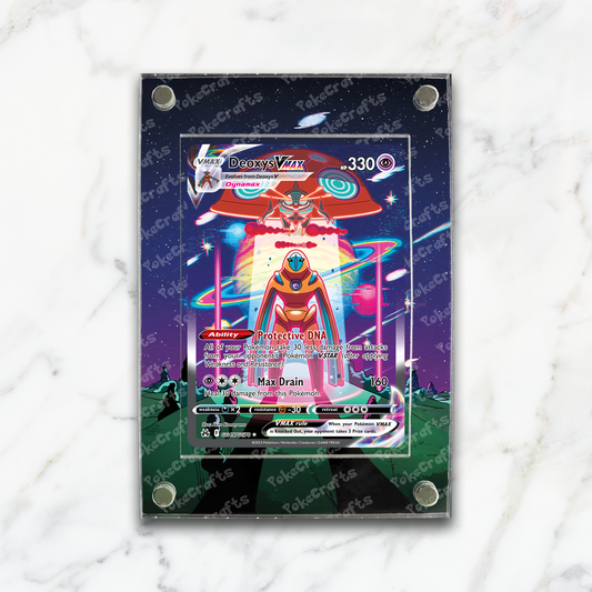 Deoxys VMAX Crown Zenith Pokemon Extended Artwork Magnetic Acrylic Case (CRZ GG45)