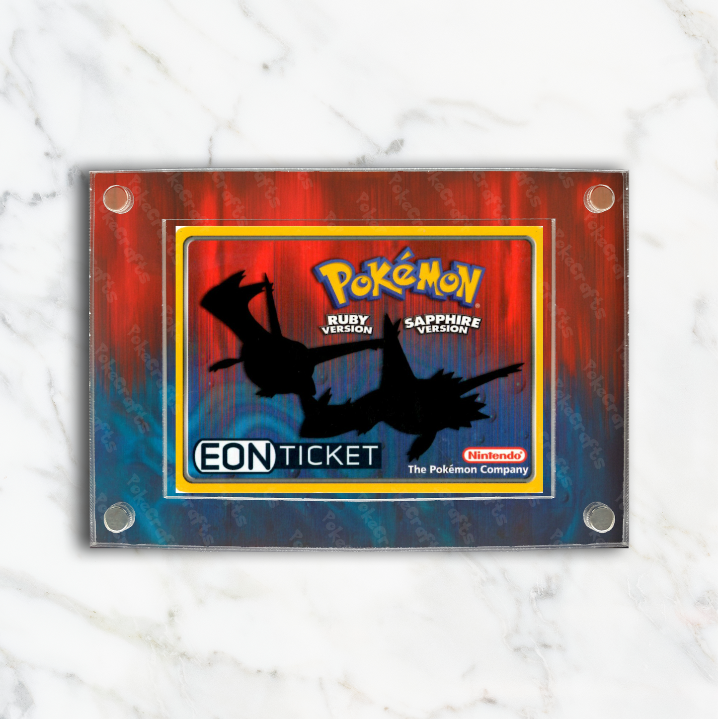 Eon Ticket Promo Pokemon Extended Artwork Magnetic Acrylic Case