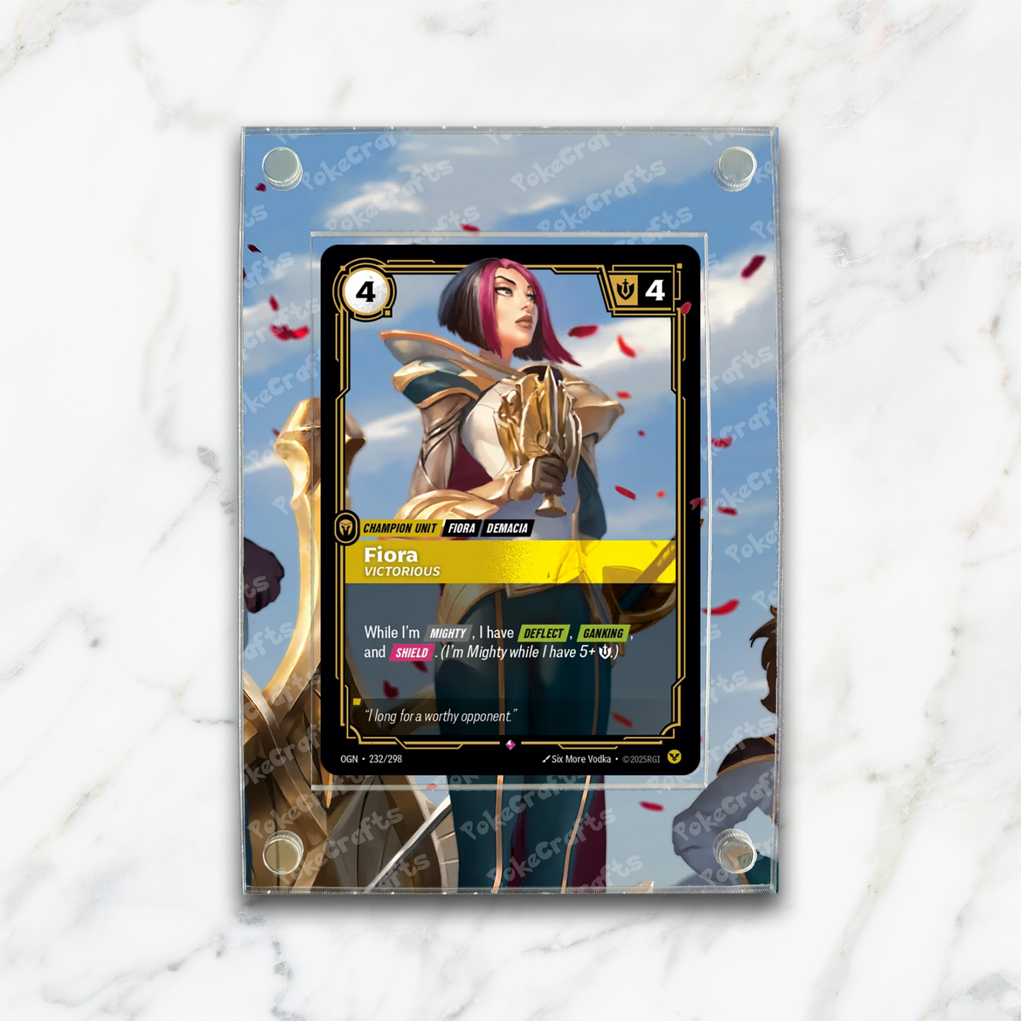 Fiora Victorious Extended Artwork Magnetic Acrylic Case (OGN 232)