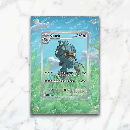 Golurk Black Bolt Pokemon Extended Artwork Magnetic Acrylic Case (BLK 123)