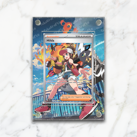 Hilda White Flare Pokemon Extended Artwork Magnetic Acrylic Case (WHT 171)