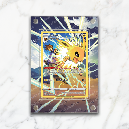 Jolteon Brilliant Stars Pokemon Extended Artwork Magnetic Acrylic Case (BRS TG04)