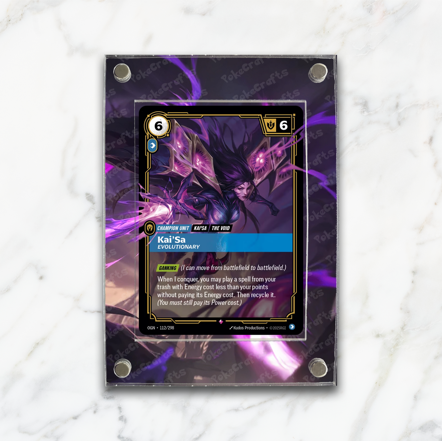 Kai'sa Evolutionary Extended Artwork Magnetic Acrylic Case (OGN 112)
