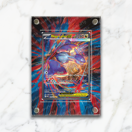 Mega Latios ex Mega Evolution Pokemon Extended Artwork Magnetic Acrylic Case (MEG 181)