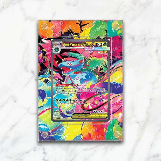Mega Venusaur ex Mega Evolution Pokemon Extended Artwork Magnetic Acrylic Case (MEG 177)