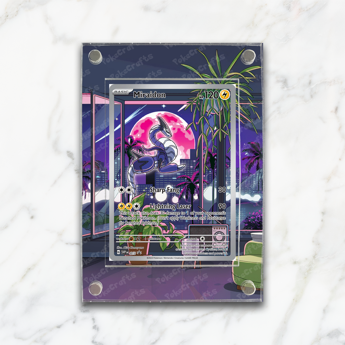 Miraidon Promo Pokemon Extended Artwork Magnetic Acrylic Case (SVP 013)