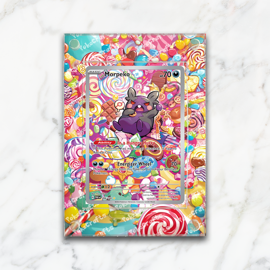 Morpeko Paradox Rift Pokemon Extended Artwork Magnetic Acrylic Case (PAR 206)