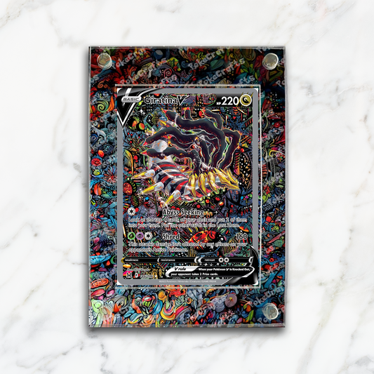 Giratina V Lost Origin Pokemon Extended Artwork Magnetic Acrylic Case (LOR 186)