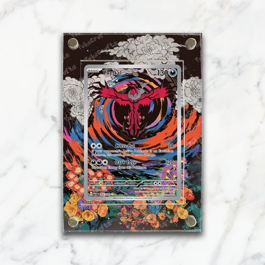 Yveltal Paradox Rift Pokemon Extended Artwork Magnetic Acrylic Case (PAR 205)